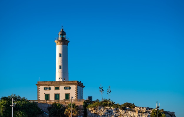 Vuurtoren Ibiza Botafoc in haven Eivissa