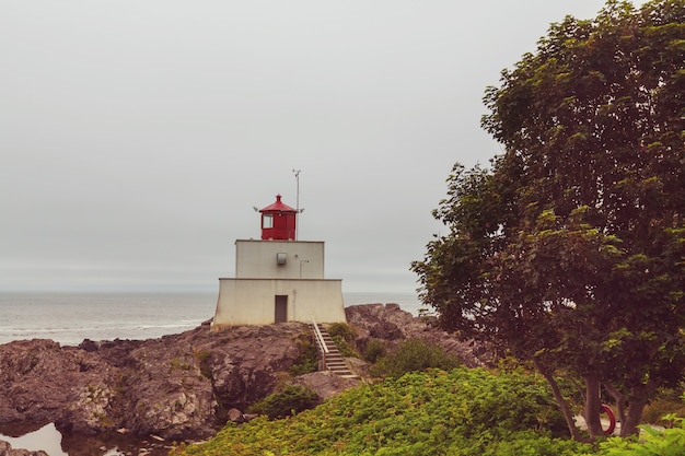 Vuurtoren op het eiland Vancouver