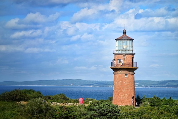 Vuurtoren op zee