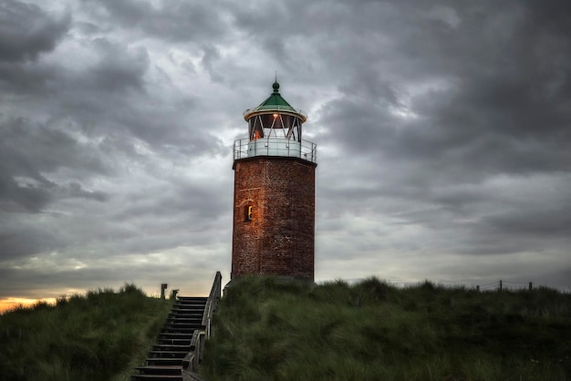 Vuurtoren tegen de hemel