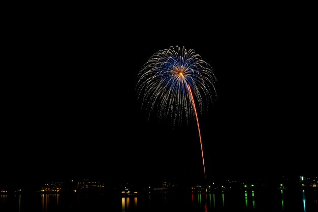 Vuurwerk in de nacht.