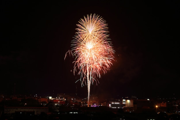 Vuurwerk over hemel