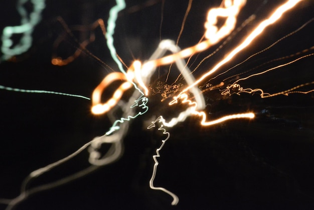Foto vuurwerk's nachts.