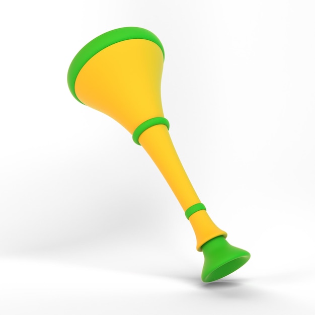 Photo vuvuzela horn right view in white background