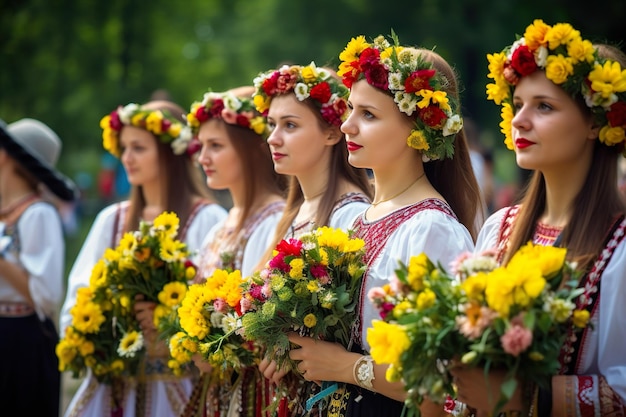 Vyshyvanka vakantie in Oekraïne gegenereerd door AI
