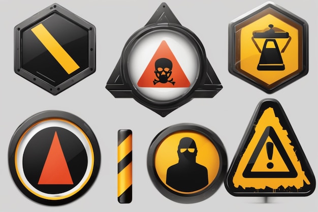waarschuwingsbord symbool sticker