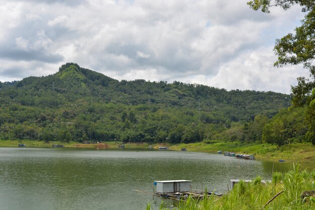 The Wadaslintang Reservoir Dam in Wonosobo Indonesia