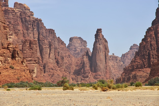 Wadi Disah Al Shaq canyon 사우디 아라비아