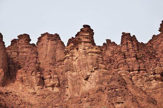 Wadi Disah in Al Shaq canyon of Saudi Arabia