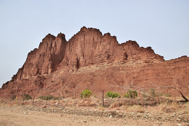 Wadi Disah in Al Shaq canyon of Saudi Arabia