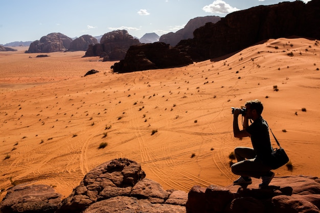 Foto deserto del wadi rum in giordania