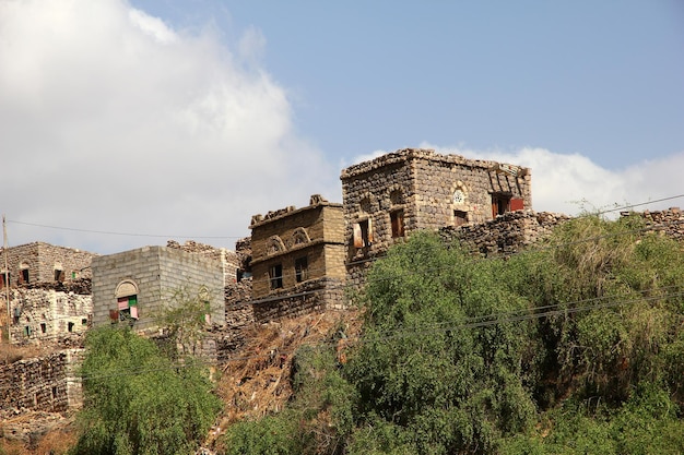 Wadi Sara in bergen Yemen