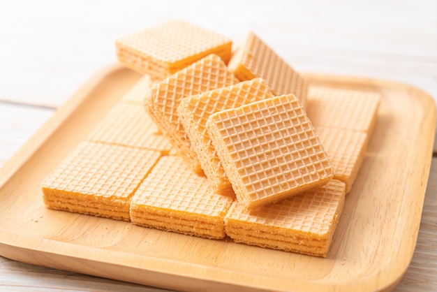 wafel met sinaasappelcrème