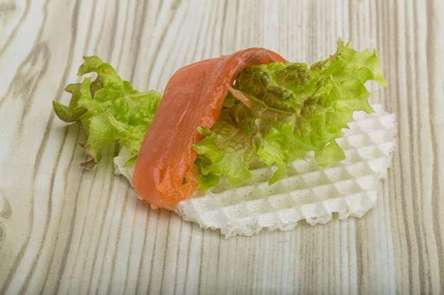 Wafel Met Zalm