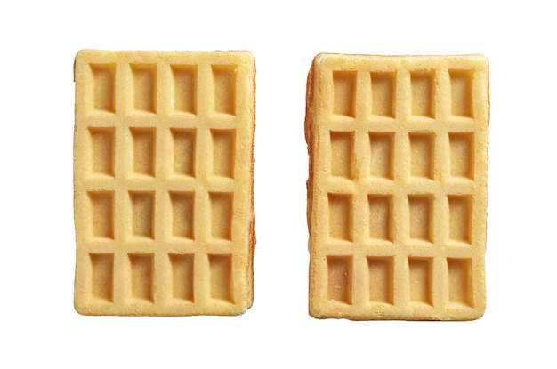 Wafels op een witte