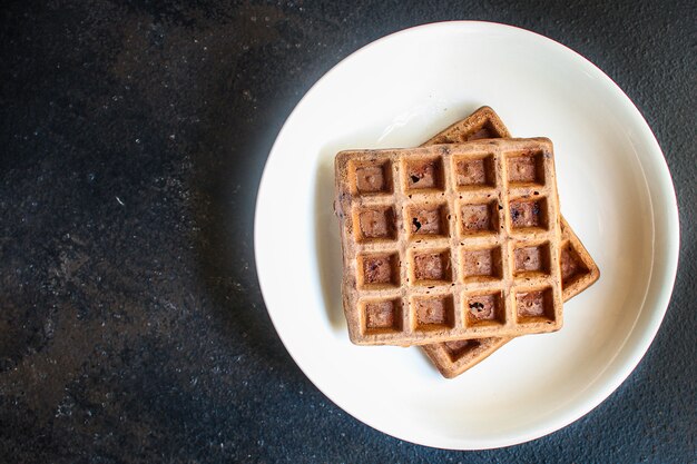 Wafels zoet dessert