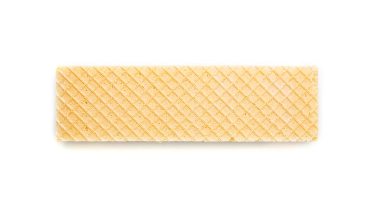 Photo wafer biscuit isolated on white background