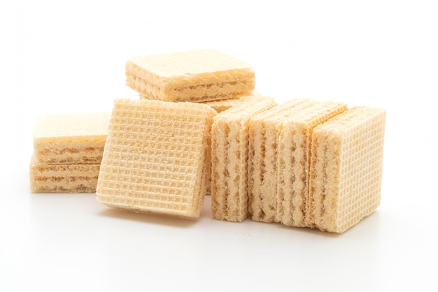 Wafer biscuit with milk cream flavour