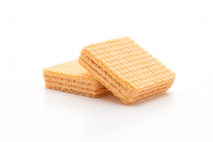 Photo wafer biscuit with orange cream