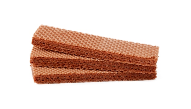 Wafer with brown isolated on white