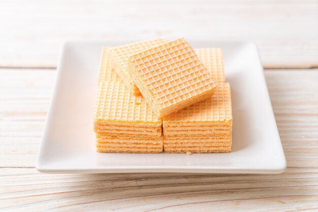 wafer with orange cream