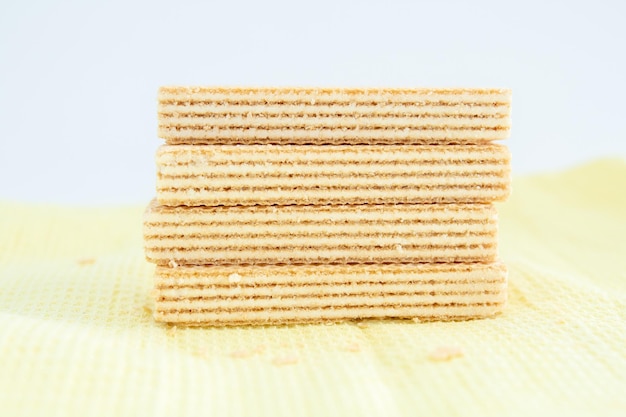 Wafer with a white layer on a white background