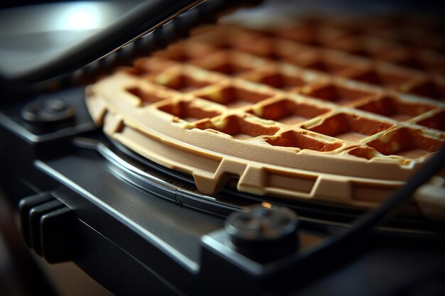 Waffle Iron CloseUp Making Perfect Waffles