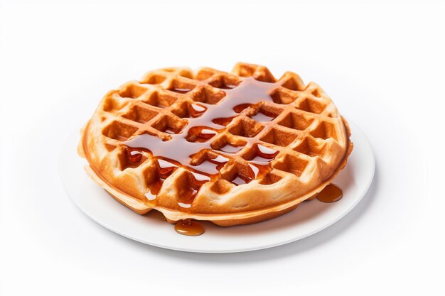 waffle isolated on a white background