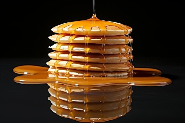 a waffle - shaped light hanging from a string with syrup dripping down the middle.