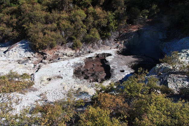 Photo wai-o-tapu geothermal park, rotorua, new zealand