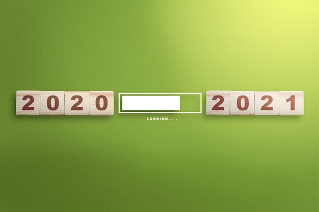 Aspettando dal 2020 al 2021. felice anno nuovo 2021