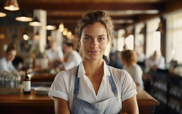 Waitress at the Cafe View Generative AI