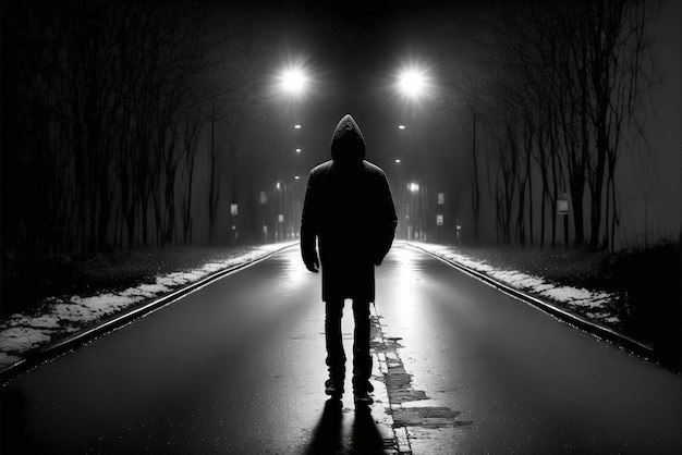 Walk alone at Lonely Night