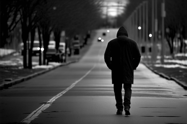 Walk alone at Lonely Night