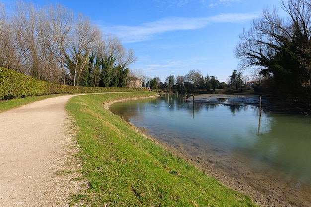 Walk path along Sile river