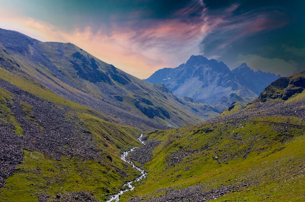 To walking on Altiparmak Mountain in Rize Turkey