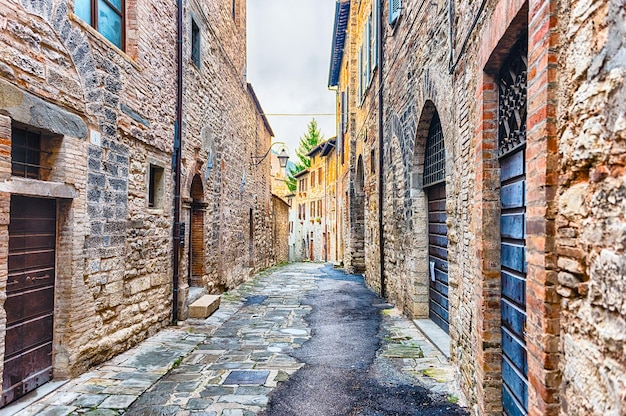 Walking in the picturesque and ancient streets of Gubbio one of the most beautiful medieval towns in central Italy