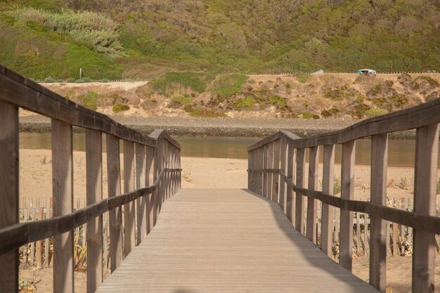 사진 odeceixe 해변, algarve, 포르투갈에서 산책로