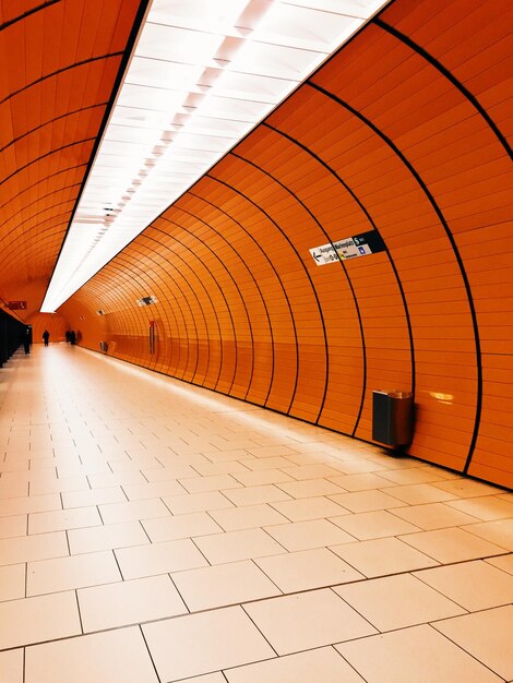 Photo walkway in subway