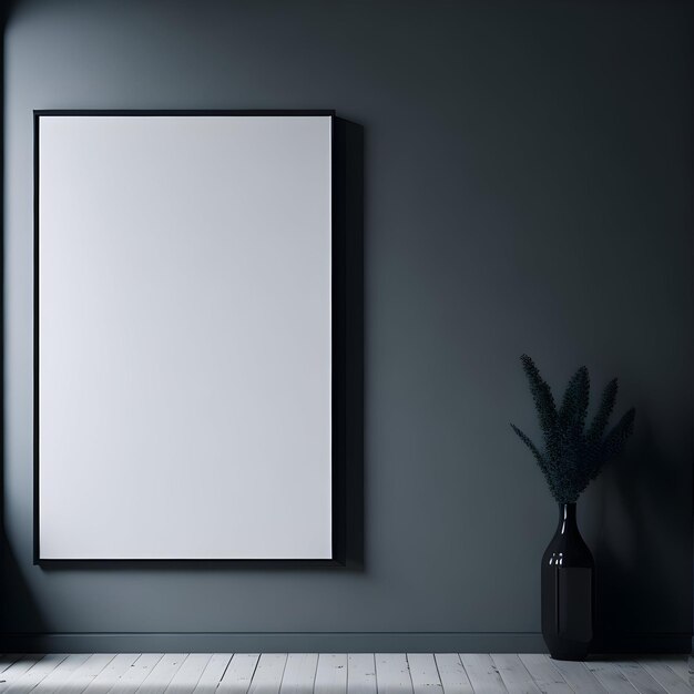 Photo wall art minimal mockup image