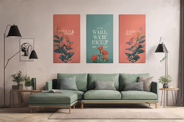 Wall art mockups