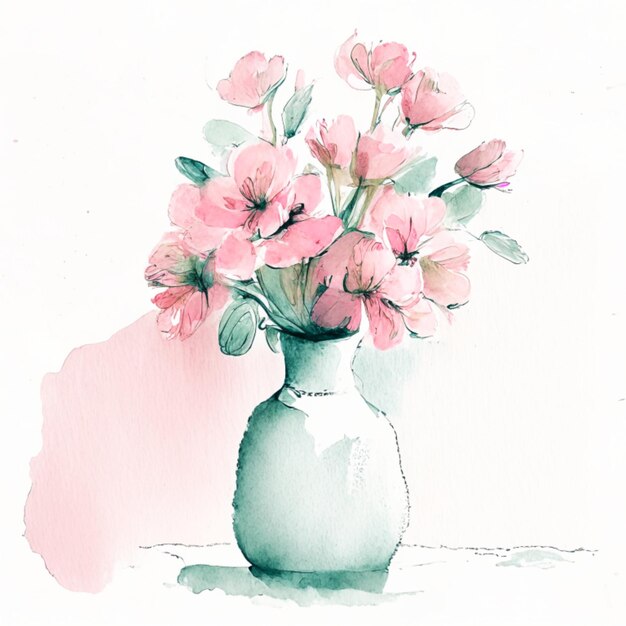 wall art with flowers in a vase