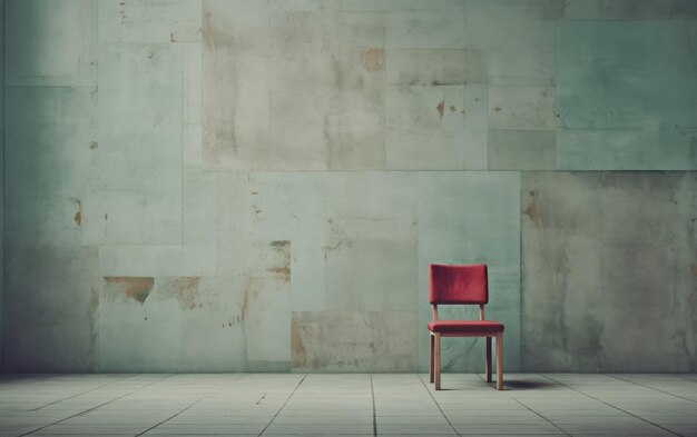 Wall background with cozy chair