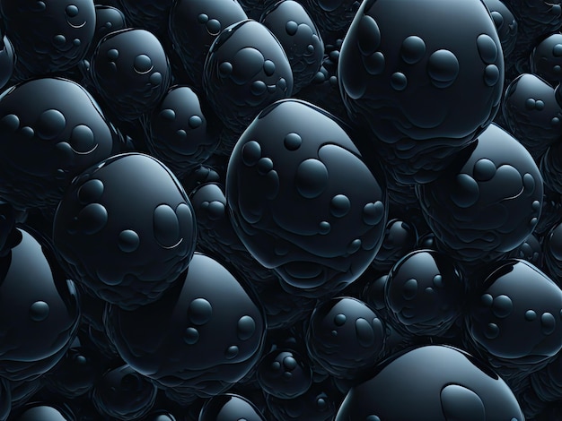 A wall of black drops of water with the words " water " on the top.