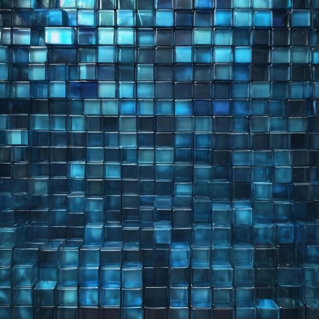 Blue Brilly Wave Glass Block - 7.5 X 3 Inches Togo