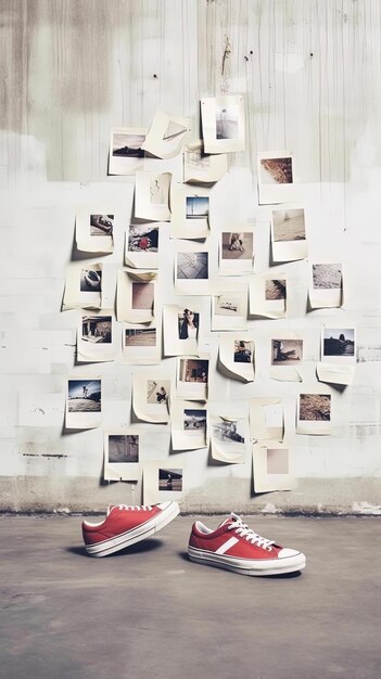 Photo a wall of books by person