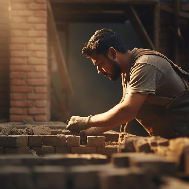 Wall Building Bricklayer