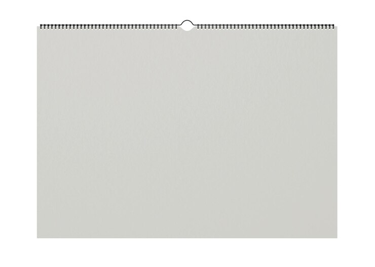 Photo wall calendar png sticker blank design transparent background