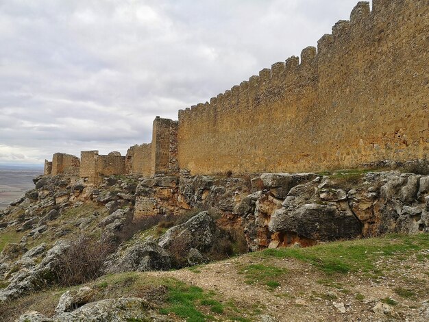 Wall of the Caliphal Fortress of Gormaz in Soria Asset of cultural interest fields of castile