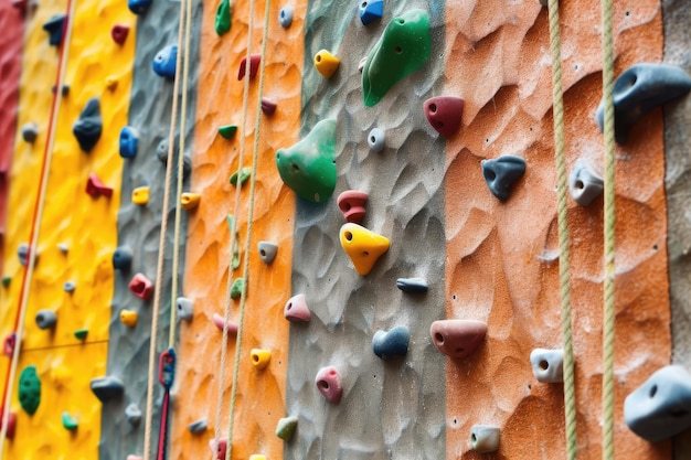 Wall climbing outdor arena profesional photography ai generated